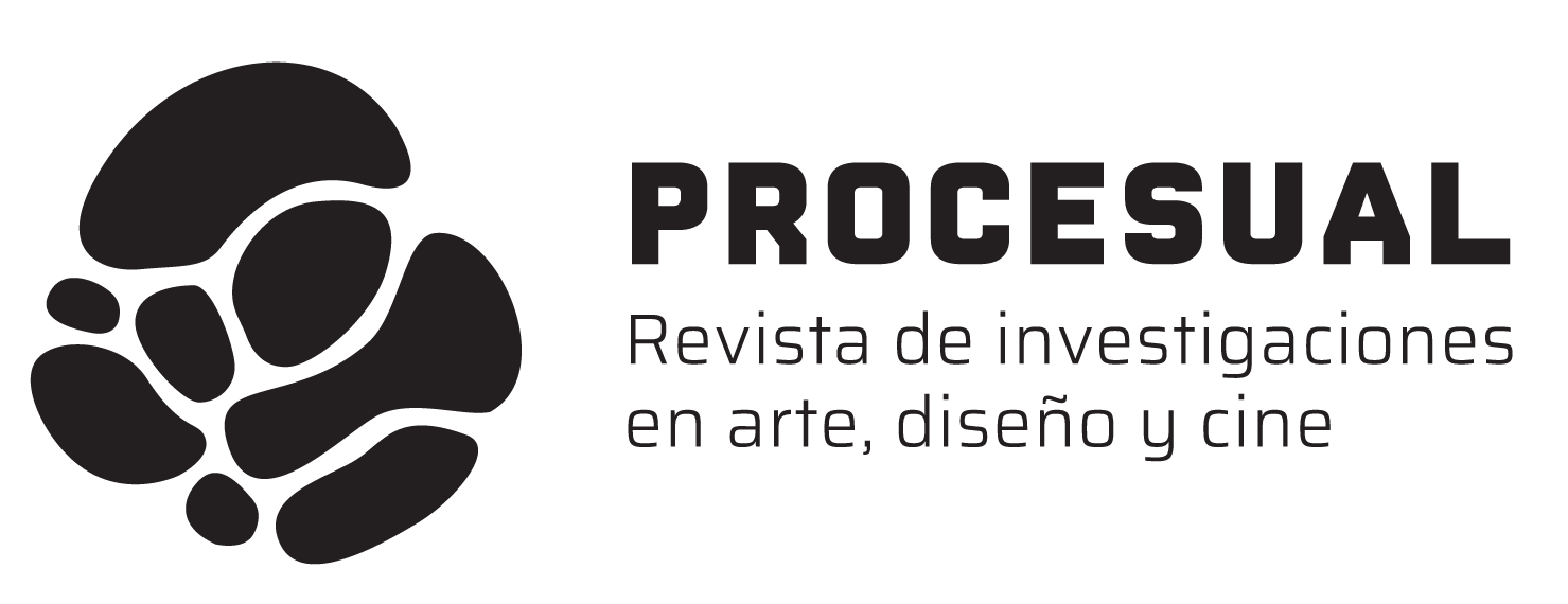 Logo de la revista de Investigaciones en arte, diseño y cine. PROCESUAL UNAM